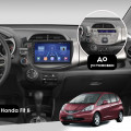 Штатная магнитола Lesko для Honda Fit II 2007-2014 экран 10" 4/64Gb 4G Wi-Fi GPS Top