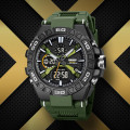 Чоловічий тактичний годинник Skmei 2220AG Army Green Arch з комбінованим циферблатом та підсвічуванням