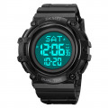 Чоловічий спортивний годинник Skmei 2230BKBK All Black з підсвіткою та водозахистом 5 ATM