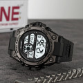 Чоловічий спортивний годинник Skmei 2318BKWT Black-White з електронним циферблатом та підсвіткою