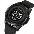 Чоловічий спортивний годинник Skmei 2485BK Black з електронним циферблатом та водозахистом 5 ATM