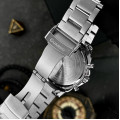 Чоловічий годинник Guardo 012782-7 Silver-Black — класичний сталевий браслет з функцією дати та дня тижня