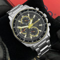 Чоловічий годинник Guardo 012782-7 Silver-Black — класичний сталевий браслет з функцією дати та дня тижня