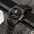 Чоловічий спортивний годинник Skmei 2318BKBK All Black з підсвіткою та таймером