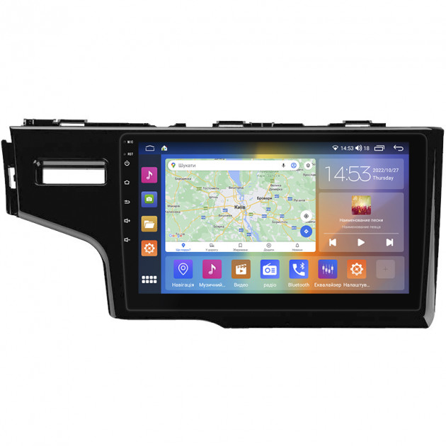 Штатная магнитола Lesko для Honda Fit III 2013-2017 экран 9" 2/32Gb CarPlay 4G Wi-Fi GPS Prime