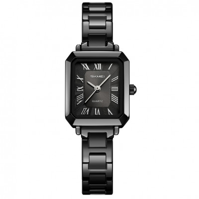 Жіночий годинник Skmei 2582BKBK All Black — класичний кварцовий браслет у чорному кольорі
