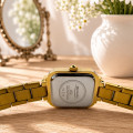 Жіночий годинник Skmei 2582GDSI Gold-Silver у класичному стилі з золотистим браслетом