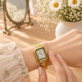 Жіночий годинник Skmei 2582GDSI Gold-Silver у класичному стилі з золотистим браслетом