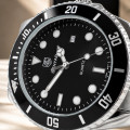 Чоловічий годинник Benyar BY-5223 Silver-Black з нержавіючої сталі та мінеральним склом