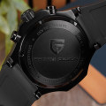 Чоловічий годинник Pagani Design PD-YS032 Black-Black-Black Rubber з сапфіровим склом та хронографом