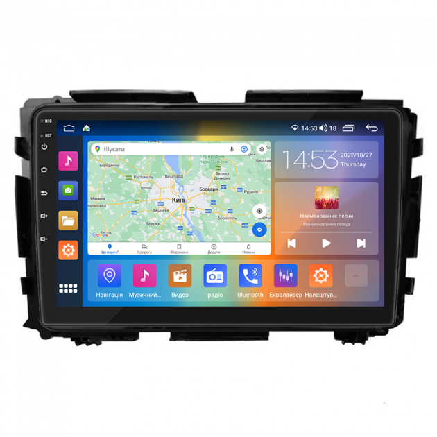 Штатная магнитола Lesko для Honda HR-V II 2013-2018 экран 9" 2/32Gb CarPlay 4G Wi-Fi GPS Prime