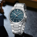 Чоловічий годинник Curren 8439 Silver-Blue з нержавіючої сталі та синім циферблатом