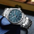 Чоловічий годинник Curren 8439 Silver-Blue з нержавіючої сталі та синім циферблатом
