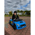 Дитячий спортивний електромобіль кабріолет зі спойлером PRIMA CAR Cabrio 6V 5A (пульт, LED-фари, музика, педаль газу), Синій