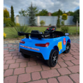 Дитячий спортивний електромобіль кабріолет зі спойлером PRIMA CAR Cabrio 6V 5A (пульт, LED-фари, музика, педаль газу), Синій