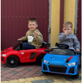 Дитячий електромобіль PRIMA CAR Cabrio 6V 5A (спойлер, пульт, LED-фари, звук, відкривні двері, педаль газу), Червоний