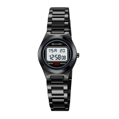 Жіночий годинник Skmei 2334BK Black SALE 2025 – класичний електронний аксесуар з підсвічуванням