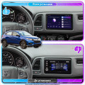 Штатная магнитола Lesko для Honda HR-V II Рестайлинг 2018-н.в. экран 9" 4/64Gb 4G Wi-Fi GPS Top