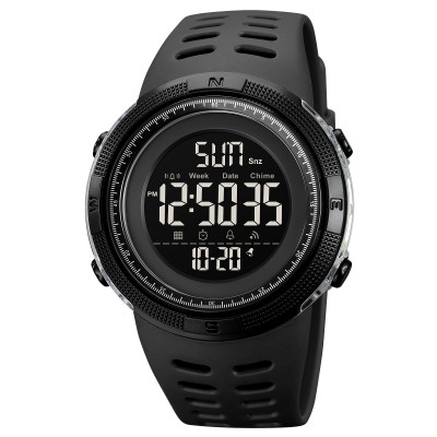 Чоловічий спортивний годинник Skmei 2070BK Black з електронним циферблатом та водозахистом 5 ATM