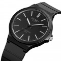 Чоловічий наручний годинник Skmei 2108BKSI Black-Silver з каучуковим ремінцем та водозахистом 5 ATM