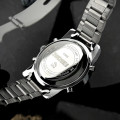 Чоловічий годинник Skmei 1389BU Silver-Black-Blue зі стрілково-електронним циферблатом та підсвіткою