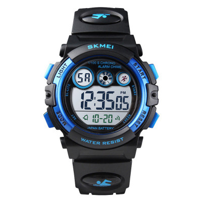 Дитячий спортивний годинник Skmei 1451BKBU Black-Blue з підсвічуванням та водозахистом 5 ATM