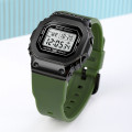 Чоловічий спортивний годинник Skmei 1796 Military-Black з електронним циферблатом та підсвічуванням