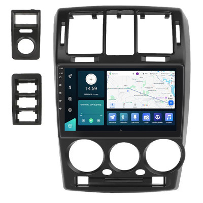 Штатная магнитола Lesko для Hyundai Getz I 2002-2005 экран 9" 4/64Gb 4G Wi-Fi GPS Top