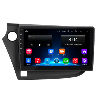 Штатная магнитола Lesko для Honda Insight II Рестайлинг 2011-2014 экран 9" 2/32Gb Wi-Fi GPS Base