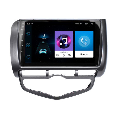 Штатная магнитола Lesko для Honda Jazz I 2001-2005 экран 9" 1/16Gb Wi-Fi GPS Base