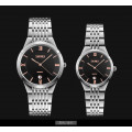 Жіночий годинник Skmei 9139BKGD-S Black-Gold S класичний зі сріблястим браслетом