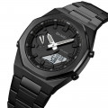 Чоловічий годинник Skmei 1816BKBKWT Black-Black-White зі стрілково-електронним циферблатом