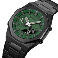 Чоловічий годинник Skmei 1816BKGNBK Black Green-Black зі стрілково-електронним циферблатом та підсвічуванням