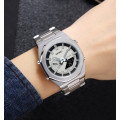 Чоловічий годинник Skmei 1816SIBK Silver-Black зі стрілково-електронним циферблатом та підсвічуванням