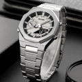 Чоловічий годинник Skmei 1816SIBK Silver-Black зі стрілково-електронним циферблатом та підсвічуванням