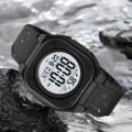 Чоловічий спортивний годинник Skmei 2160BKWT Black-White з електронним циферблатом та підсвічуванням
