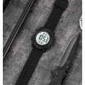 Чоловічий спортивний годинник Skmei 2497PBKWT Black-White з електронним циферблатом та водозахистом 5 ATM