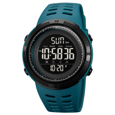 Чоловічий спортивний годинник Skmei 2070LKBU Lake Blue з електронним циферблатом та захистом 5 ATM