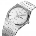 Чоловічий класичний годинник Skmei 9288SISI Silver-Silver з календарем та металевим браслетом