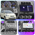 Штатная магнитола Lesko для Honda Jazz I Manual AC 2001-2005 экран 9" 2/32Gb CarPlay 4G Wi-Fi GPS Prime