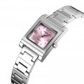 Жіночий годинник Skmei 1388PK Pink з рожевим циферблатом та сріблястим браслетом