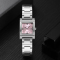 Жіночий годинник Skmei 1388PK Pink з рожевим циферблатом та сріблястим браслетом