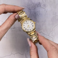 Жіночий годинник Skmei 2178GD Gold з металевим браслетом та мінеральним склом