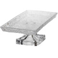 Фруктовниця скляна на ніжці 34*18*12 см прямокутна Yiwu HP-34-45