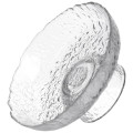 Фруктовниця на ніжці Ice Textured 15 см з крижаною текстурою скла Yiwu HP-34-88