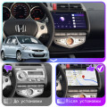 Штатная магнитола Lesko для Honda Jazz I Рестайлинг 2005-2008 экран 9" 4/64Gb CarPlay 4G Wi-Fi GPS Prime
