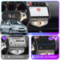 Штатная магнитола Lesko для Honda Jazz I Рестайлинг 2005-2008 экран 9" 4/64 QLED CarPlay 4G Wi-Fi GPS 360 Prime