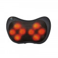 Массажер подушка с вибрацией для дома машины Massage Pillow QY-8028 на 8 роликов Black