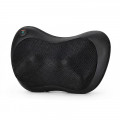 Массажер подушка с вибрацией для дома машины Massage Pillow QY-8028 на 8 роликов Black