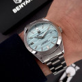 Чоловічий механічний годинник Benyar BY-5208 Blue з автопідзаводом та синім циферблатом